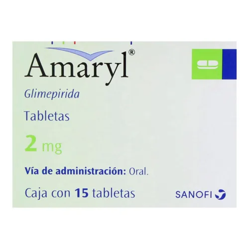 Amaryl 2 Mg Con 15 Tabletas