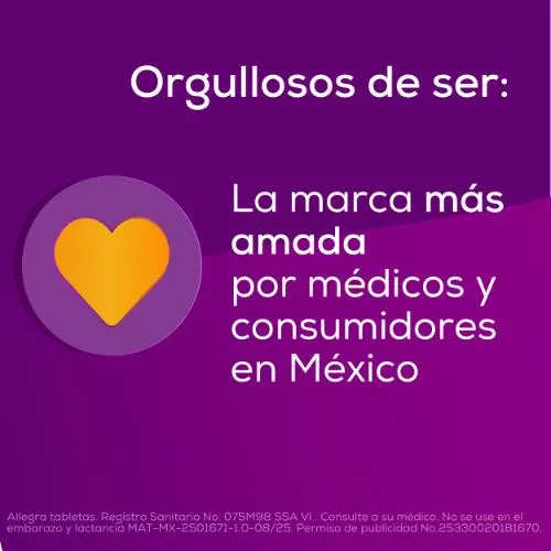 Allegra Antihistamínico 10 tabletas x 120 mg