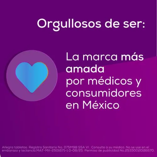 Allegra Antihistamínico 10 tabletas x 180 mg