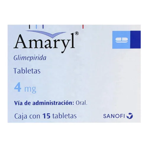 Amaryl 4 Mg Con 15 Tabletas