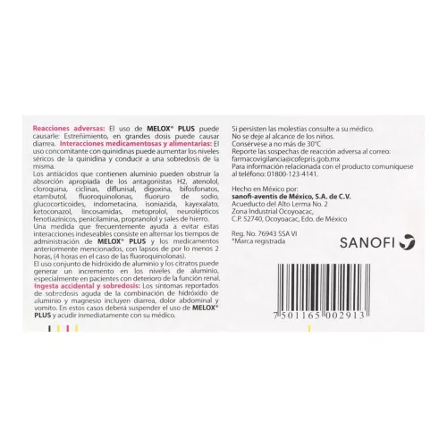 Melox Plus Sabor Menta Con 50 Tabletas Masticables