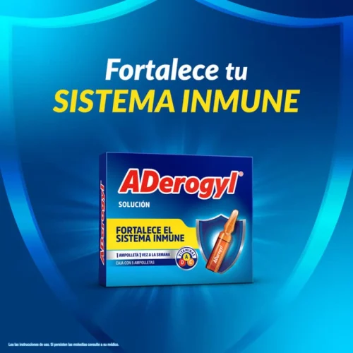 Comprar Aderogyl Vitaminas A, D, C Solución Oral Con 5 Ampolletas