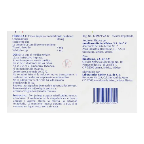 Comprar Neuroflax 20/4 Mg Solución Inyectable 3 Ampolletas