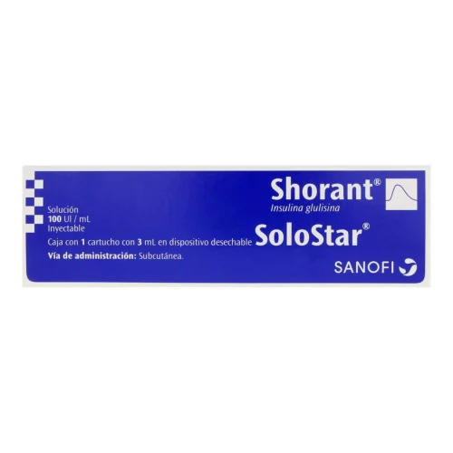 comprar Shorant Solostar 100 Ui Con 1 Cartucho De 3 Ml