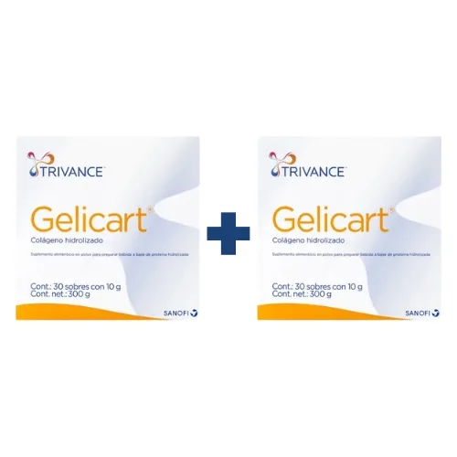 Comprar Gelicart Colágeno Hidrolizado 30 Sobres 10 Gr Pack 2 (Segunda Pieza Al 50% De Descuento)