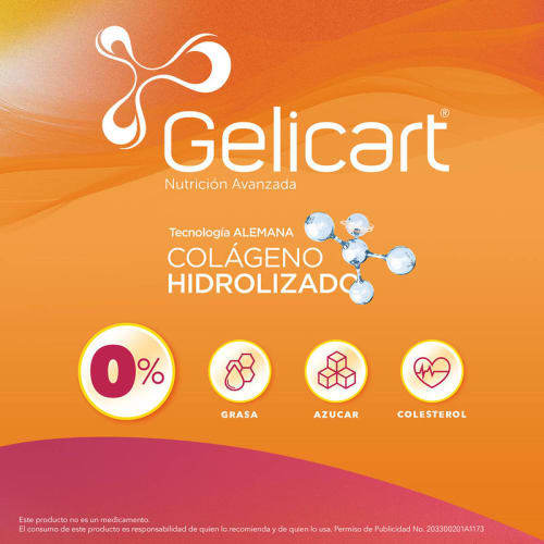 Comprar Gelicart Colágeno Hidrolizado 30 Sobres 10 Gr Pack 2 (Segunda Pieza Al 50% De Descuento)