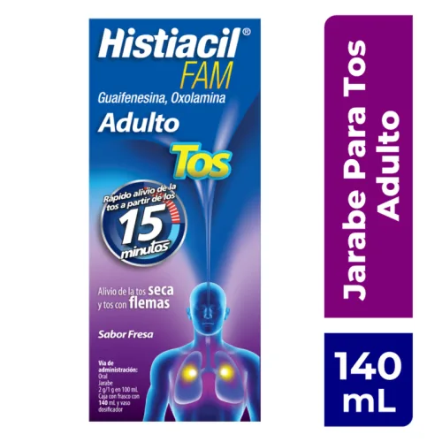 Comprar Histiacil Fam Adulto Jarabe Tos  2/1 G Con 140 ml