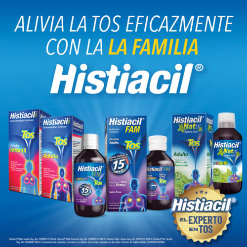 Comprar Histiacil Fam Adulto Jarabe Tos  2/1 G Con 140 ml