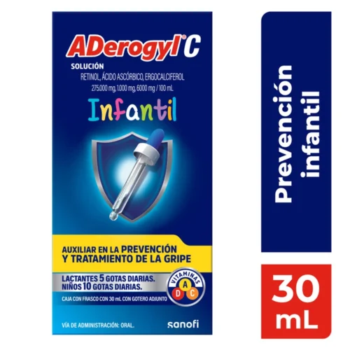 Comprar Aderogyl C Infantil Vitaminas A, D, Y C Frasco Con 30 Ml