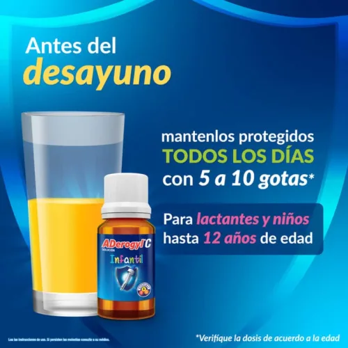 Comprar Aderogyl C Infantil Vitaminas A, D, Y C Frasco Con 30 Ml