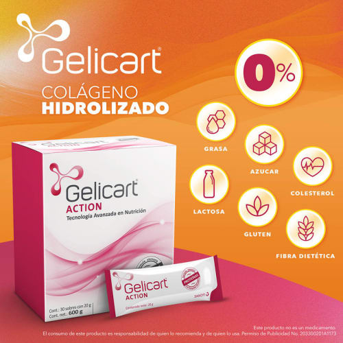 Comprar Gelicart Action Colágeno Hidrolizado 30 Sobres 20 Gr