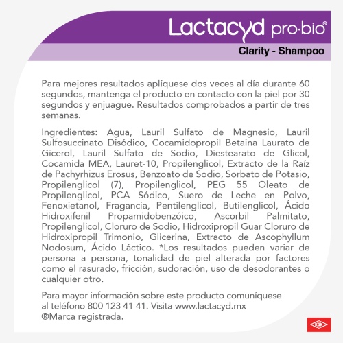 Lactacyd Pro Bio Shampoo Íntimo Clarity 220 Ml