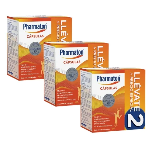 Comprar Pharmaton Multivitaminas Con 30 Cápsulas Duopack Compra 2 + 1 Gratis