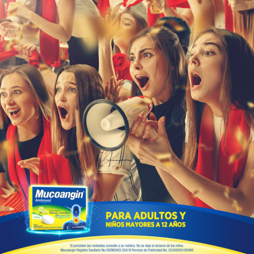 Mucoangin 20 Mg Sabor Limon Con 18 Pastillas