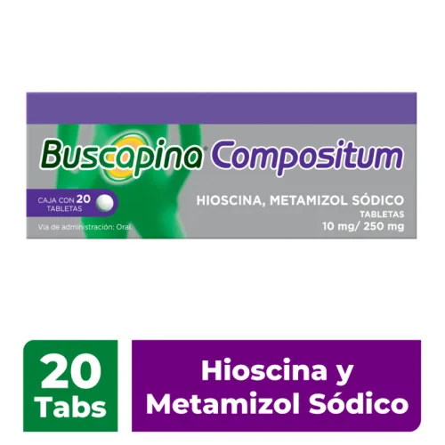 Comprar Buscapina Compositum 10/250 Mg Con 20 Tabletas