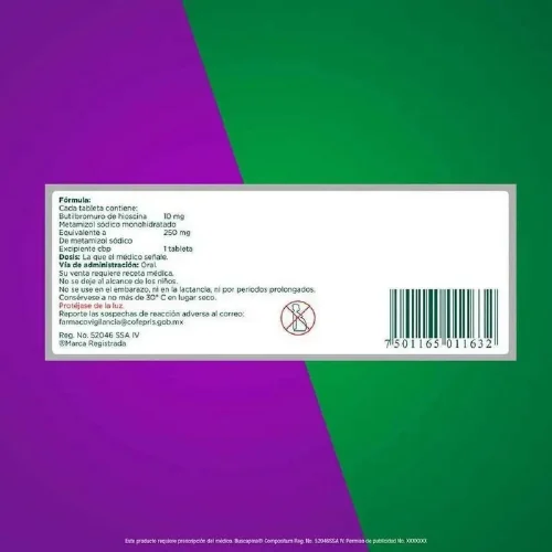 Buscapina Compositum 10/250 Mg Con 20 Tabletas