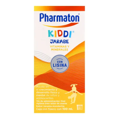 Comprar Pharmaton Kiddi Multivitaminas Jarabe Sabor Naranja Mandarina Con 100 Ml