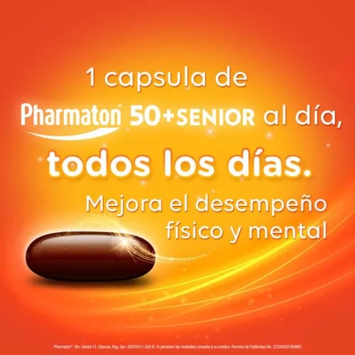 Comprar Pharmaton +50 Senior Multivitamínico 30 Cápsulas Pack 2 + 1 Gratis