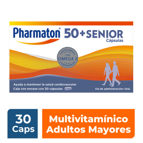 Comprar Pharmaton +50 Senior Multivitamínico 30 Cápsulas