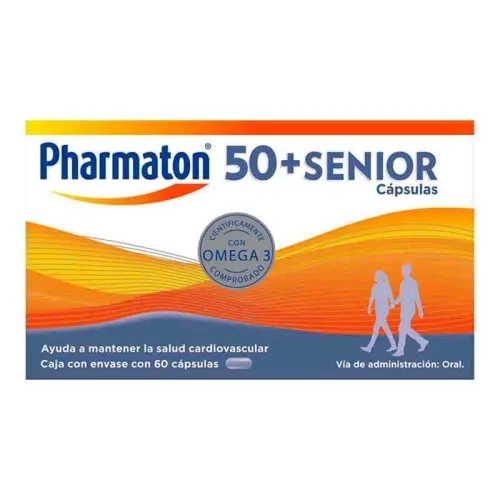 Comprar Pharmaton +50 Senior Multivitamínico Para Adultos Mayores Con 60 Cápsulas