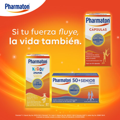 Comprar Pharmaton Vitaminas Y Minerales Suplemento Alimenticio Con 100 Cápsulas