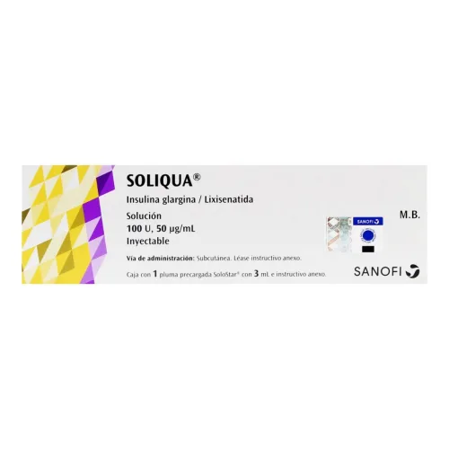 Comprar Soliqua 100 Ui/50 Mcg Con 1 Pluma Precargada