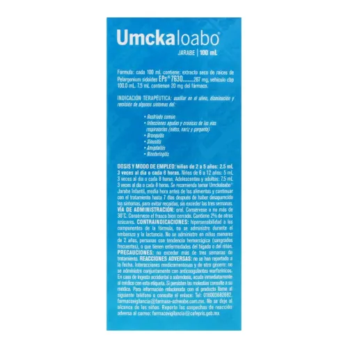 Comprar Umckaloabo Infantil Jarabe 100 Ml