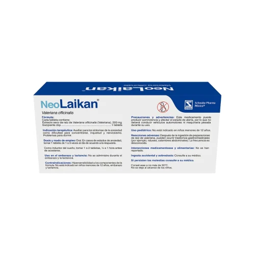 Neolaikan 500 Mg Con 30 Tabletas