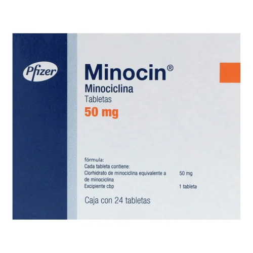 Comprar Minocin 50 Mg Con 24 Tabletas