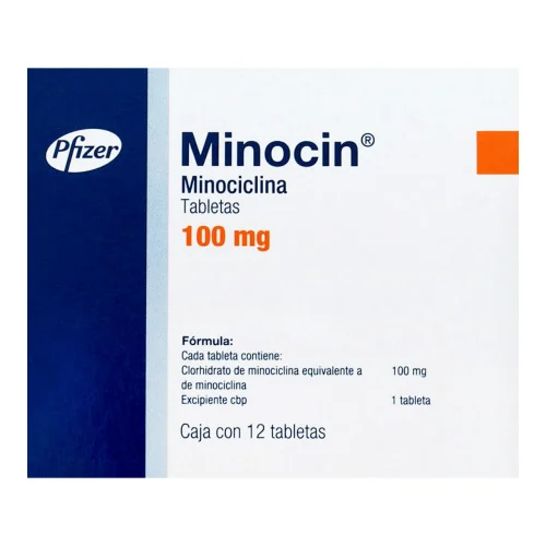 Minocin Minociclina 100 Mg Con 12 Tabletas