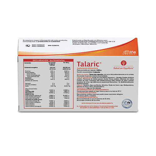 Talaric Con 30 Cápsulas