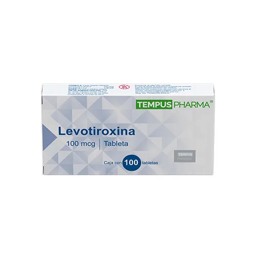 Levotiroxina 100 Mcg con 100 Tabletas