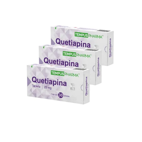 Comprar Quetiapina 25 Mg Con 30 Tabletas Pack 3×2