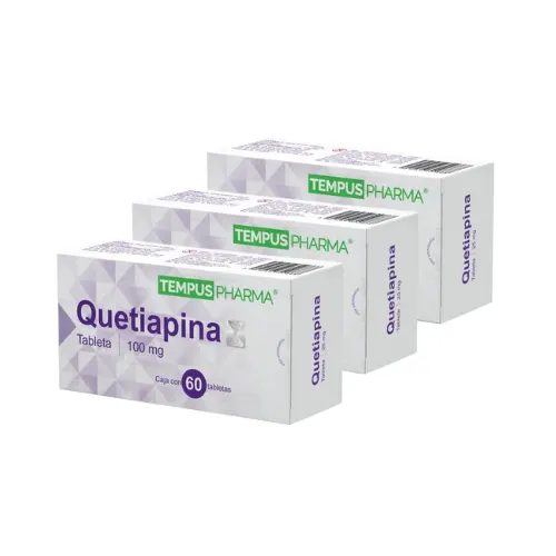 Comprar Quetiapina 100 Mg Con 60 Tabletas Pack 3×2