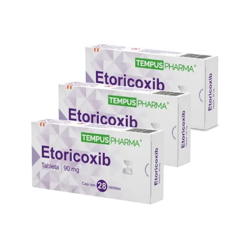 Comprar Etoricoxib 90 Mg Con 28 Tabletas Pack 3×2