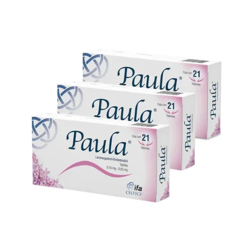 Comprar Paula 0.15/0.03 Mg Con 21 Tabletas Pack 3×2