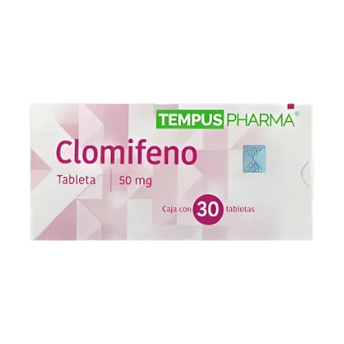 Clomifeno 50 mg con 30 Tabletas