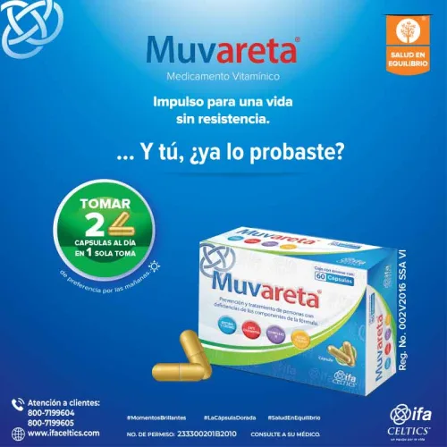 Comprar Muvareta Vitaminas Y Minerales Con 60 Cápsulas