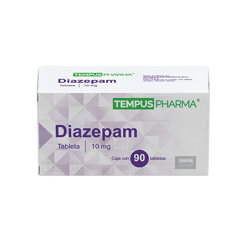 Diazepam 10 mg con 90 Tabletas