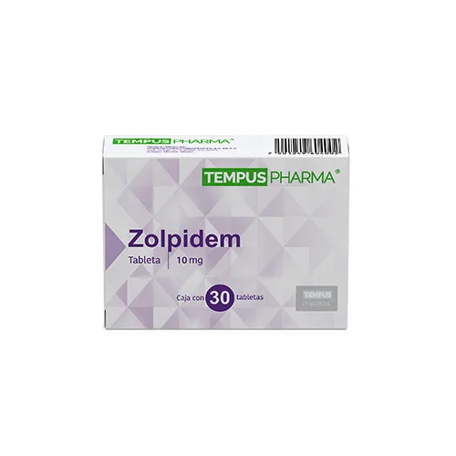 Zolpidem 10 mg con 30 Tabletas
