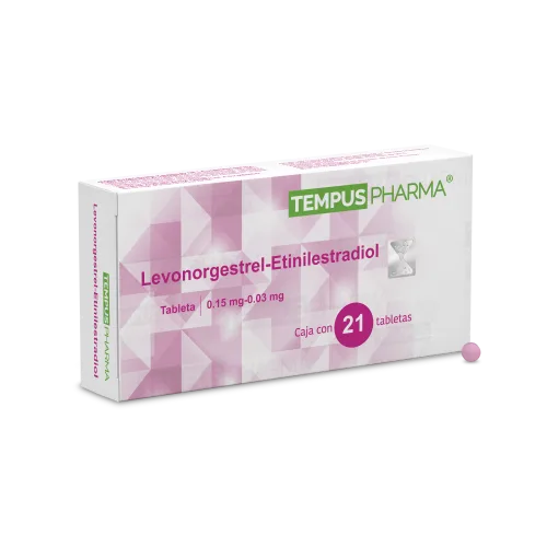 Comprar Tempus pharma levonorgestrel, etinilestriadol 0.15/0.03mg con 21 tabletas