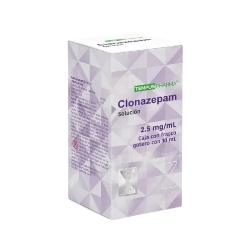 Clonazepam Gotas 2.5 mg / ml con 10 Ml