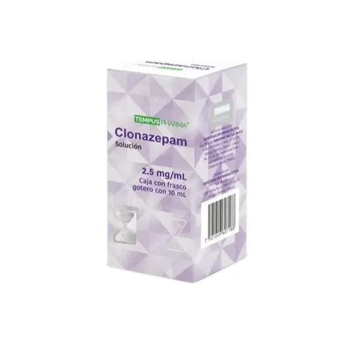 Clonazepam Gotas 2.5 mg / ml con 10 Ml