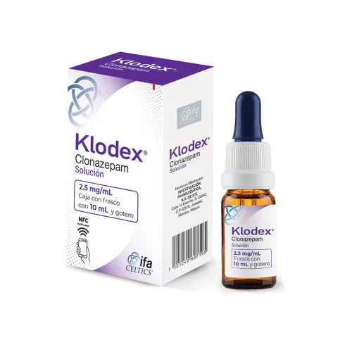 Klodex Gotas 2.5 mg con 10 ml