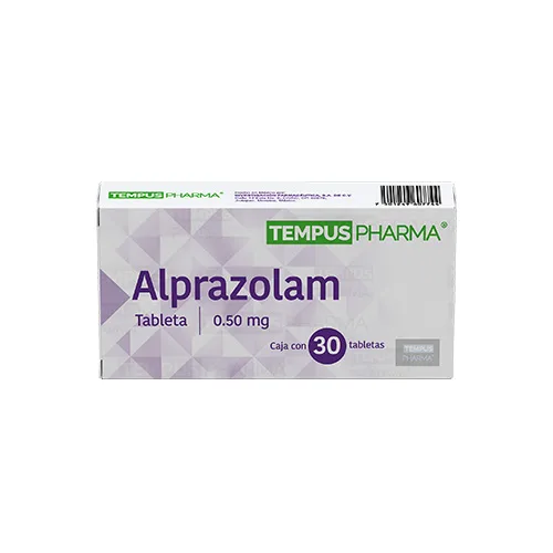 Alprazolam 0.5 mg con 30 Tabletas