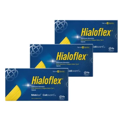 Comprar Hialoflex Suplemento Alimenticio Con 30 Cápsulas Pack 3×2