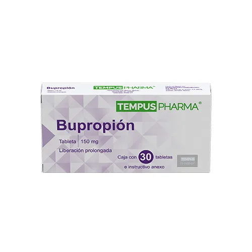 Bupropión 150 Mg Con 30 Tabletas
