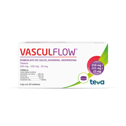 Vasculflow 250/225/25 Mg Con 60 Tabletas