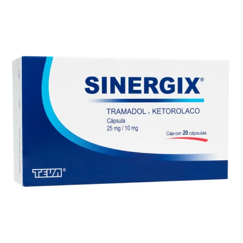 Comprar Sinergix 25/10 Mg Con 20 Cápsulas