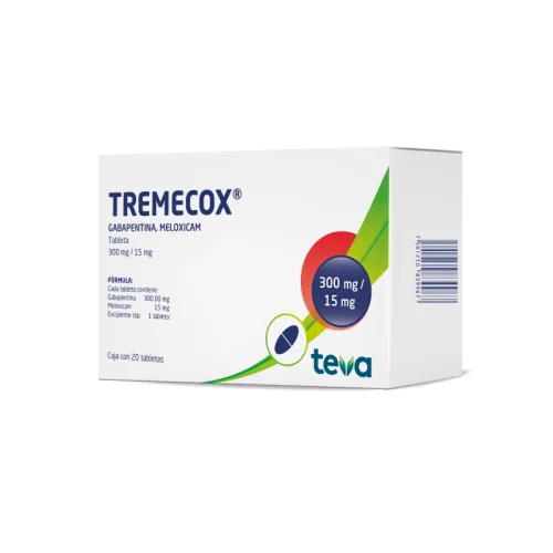 Comprar Tremecox 300/15 mg Con 20 Tabletas